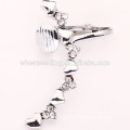 cheap new goods handmade alloy magnetic heart shape ear clip earring findings